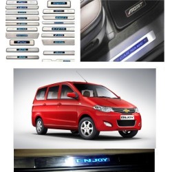 Buy Chevrolet Sail Stainless Steel Illuminated Scuff Plates online | Rideofrenzy