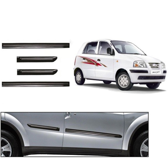 Buy Hyundai Santro Xing Black Chromed Side beading at low prices-RideoFrenzy
