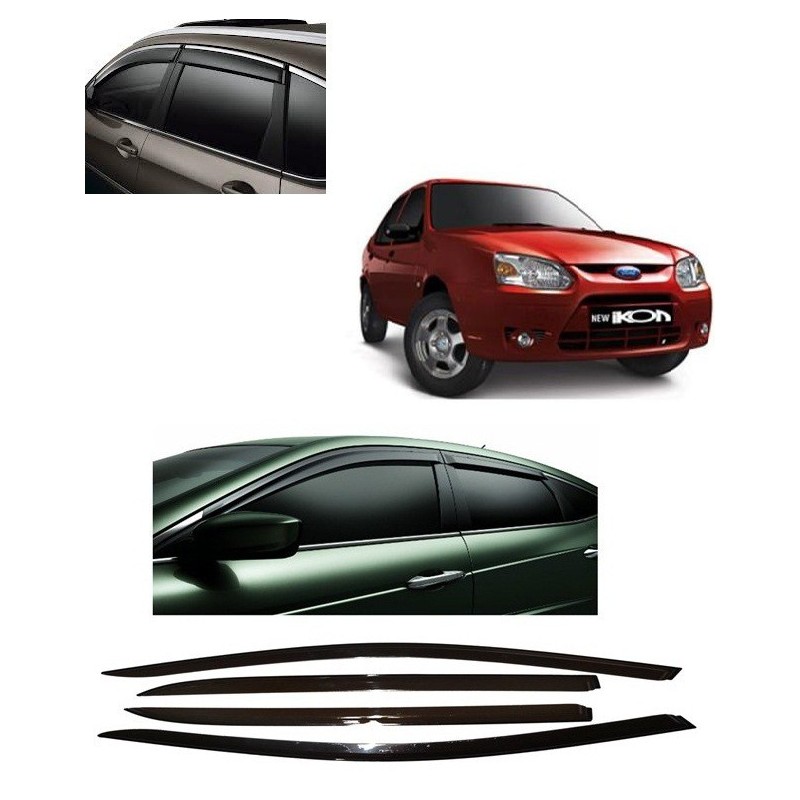 Buy Unbreakable Ford Ikon Door Visors in ABS Plastic at low prices-RideoFrenzy
