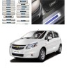 Buy Chevrolet Sail Uva Stainless Steel Sill Plate with Blue LED online | Rideofrenzy