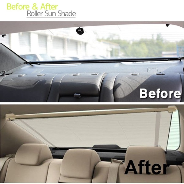 Rear windshield sunshades curtains