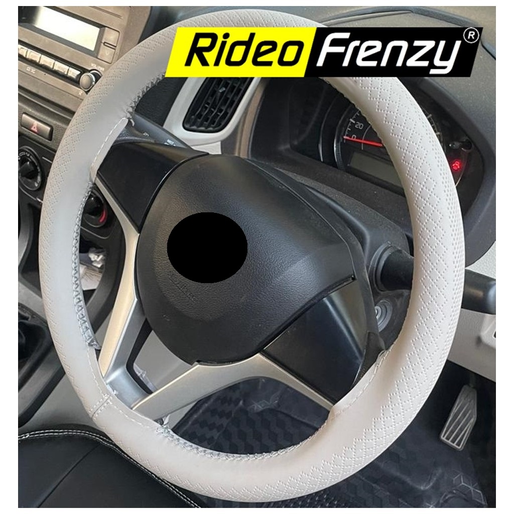 Premium Light Grey STEERING COVER